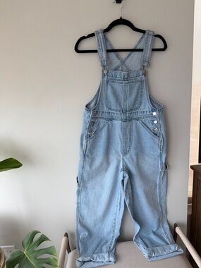 NWOT Madewell Light Blue Denim Jumpsuit Overalls Size SP